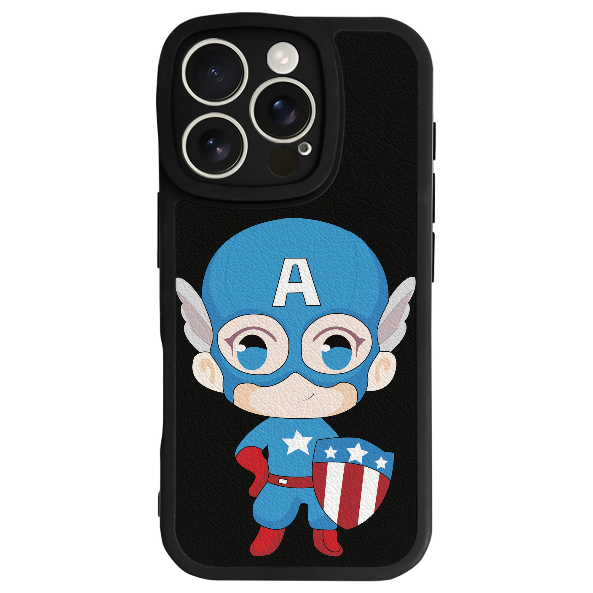 （画像用） アベンジャーズ The Avengers 【iPhone 16シリーズ対応】シリコンスマホケース（レザー調） 材質：シリコン